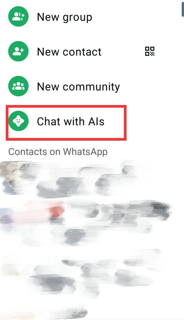 whatsapp new update AI Studio