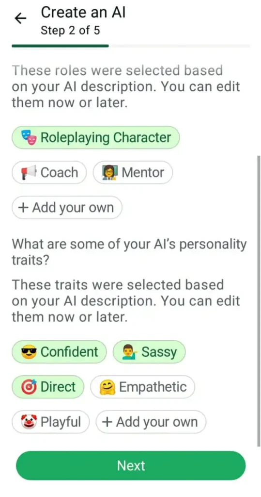 whatsapp new update AI Studio